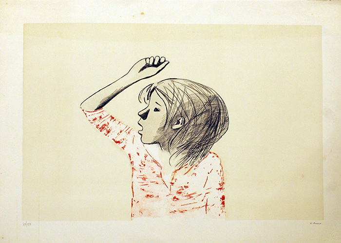 XAVIER BUENO, "Bambina", anni '80