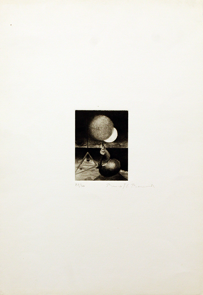 FIRMA ILLEGGIBILE, "Al chiaro di luna", anni '80