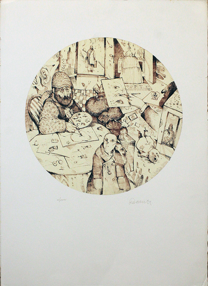 ANTONIO POSSENTI, "Il pittore", anni '80