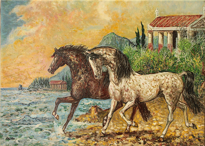 GIOVAN FRANCESCO GONZAGA, "Due cavalli", anni 2000