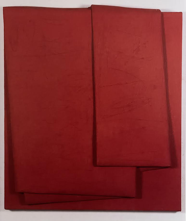 CESARE BERLINGERI, "Sul rosso piegato", 2009