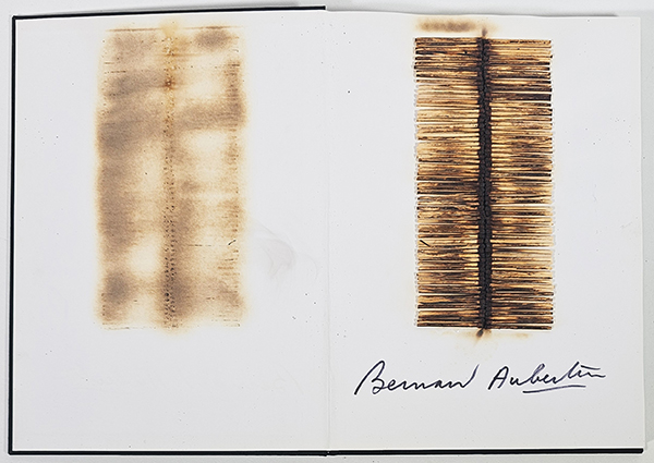 Bernard Aubertin, "Livre Brûlé Rosenberg" 
