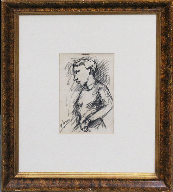 OTTONE ROSAI, "Figura di profilo", 1938