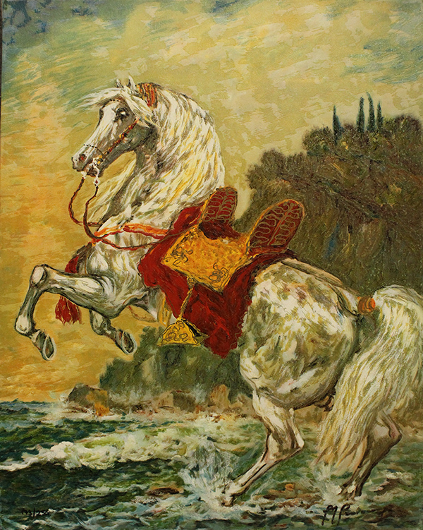 GIOVAN FRANCESCO GONZAGA, "Cavallo con sella rossa e gialla"