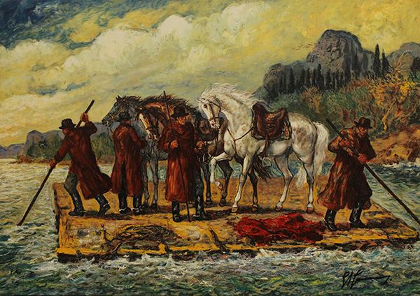 GIOVAN FRANCESCO GONZAGA "Butteri sulla zattera"