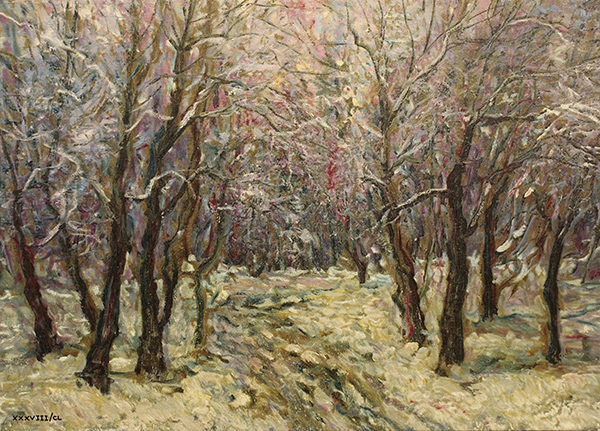 GIOVAN FRANCESCO GONZAGA, "Nevicata ai giardini di Milano"
