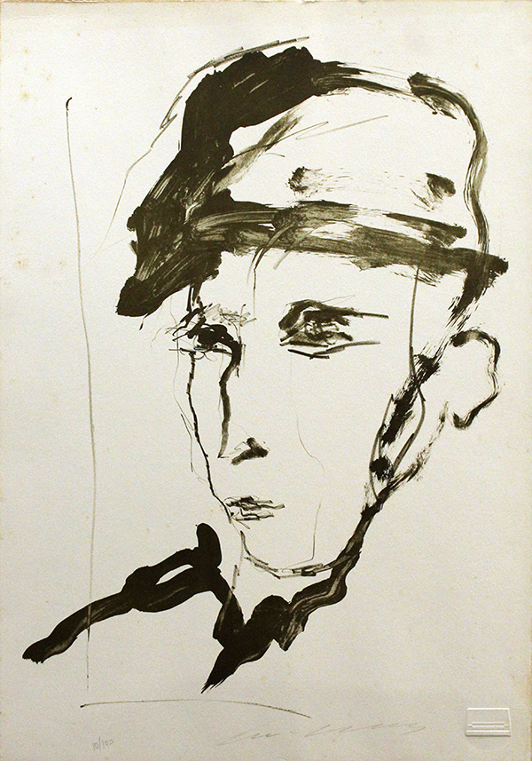 ERNESTO TRECCANI, "Ritratto di uomo", anni '70