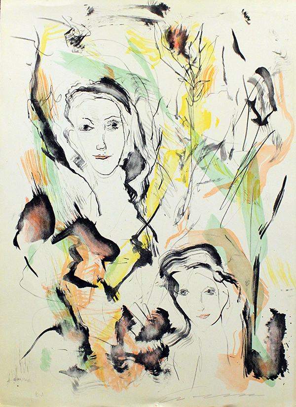 ERNESTO TRECCANI, "Ritratti di donna ", anni '70