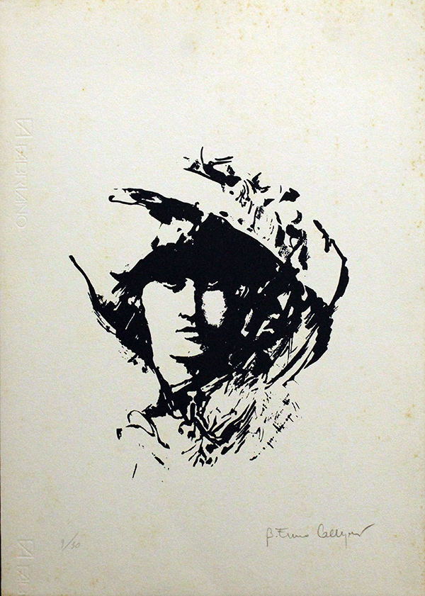 FIRMA ILLEGGIBILE, "Ritratto", anni '80 circa