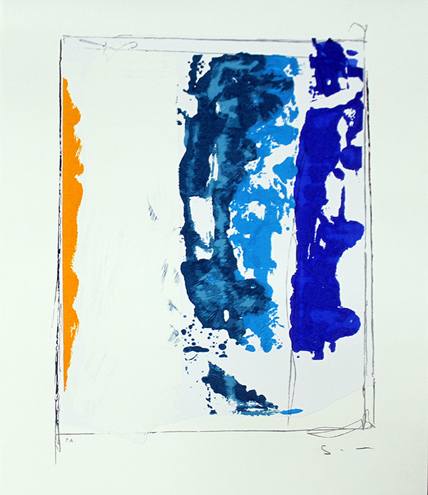 MARIO SCHIFANO, "Paesaggio anemico verticale", anni '90