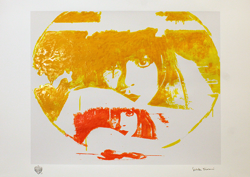 GIOSETTA FIORONI, "Figure femminili arancio-giallo", anni 2000