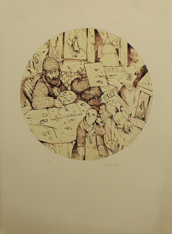 ANTONIO POSSENTI, "Il pittore", anni '80