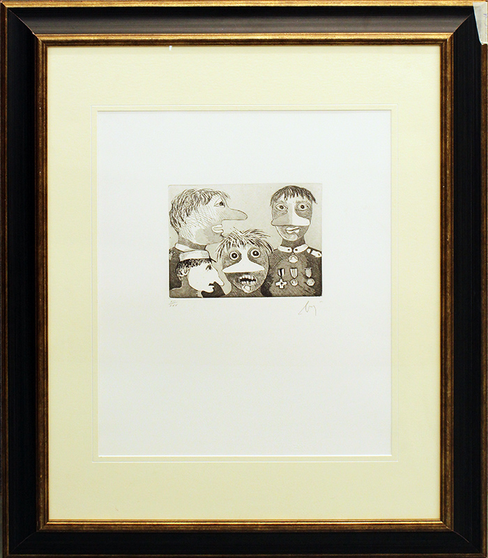 ENRICO BAJ, "Family", 1971