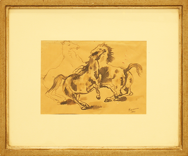 FELICE CARENA, "Cavalli", 1941