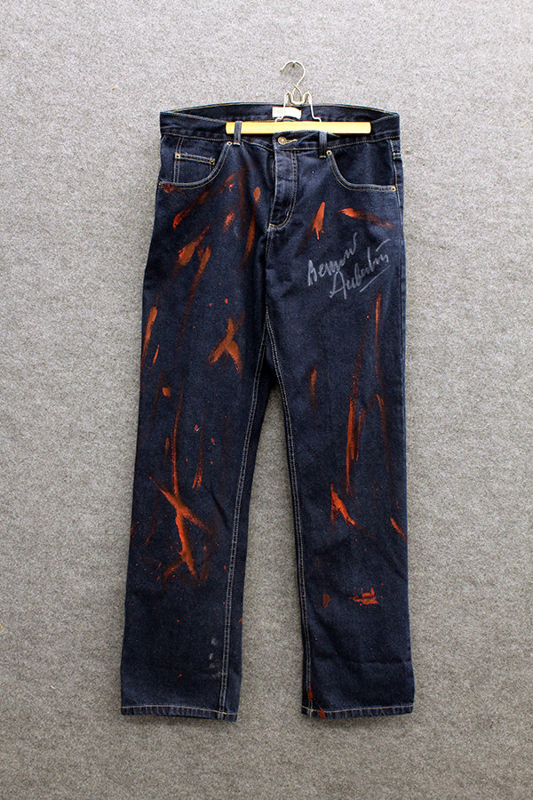 BERNARD AUBERTIN, "Jeans Bruciati", anni 2000