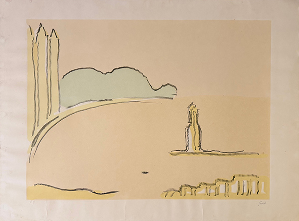 VIRGILIO GUIDI, "Paesaggio", anni '70