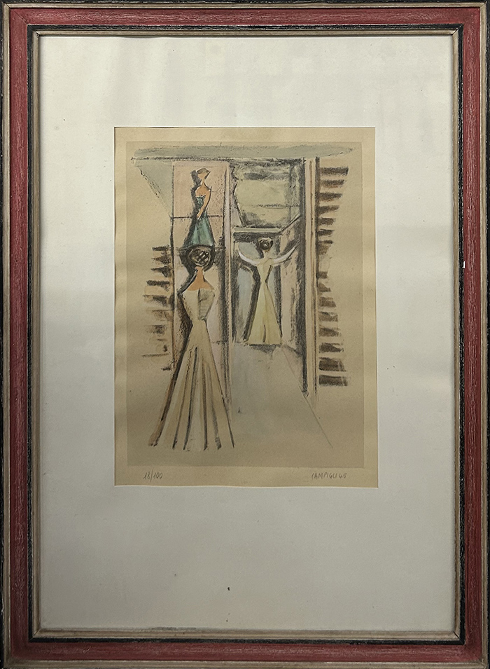 MASSIMO CAMPIGLI, "Donne alla finestra", 1945