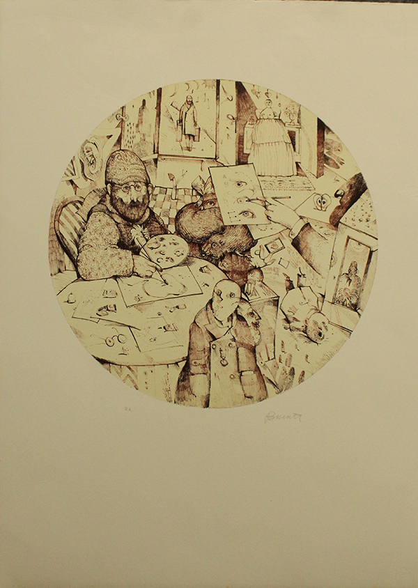 ANTONIO POSSENTI, "Il pittore", anni '80