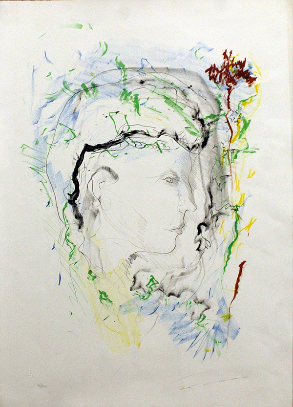 ERNESTO TRECCANI, "Profilo maschile", 1970