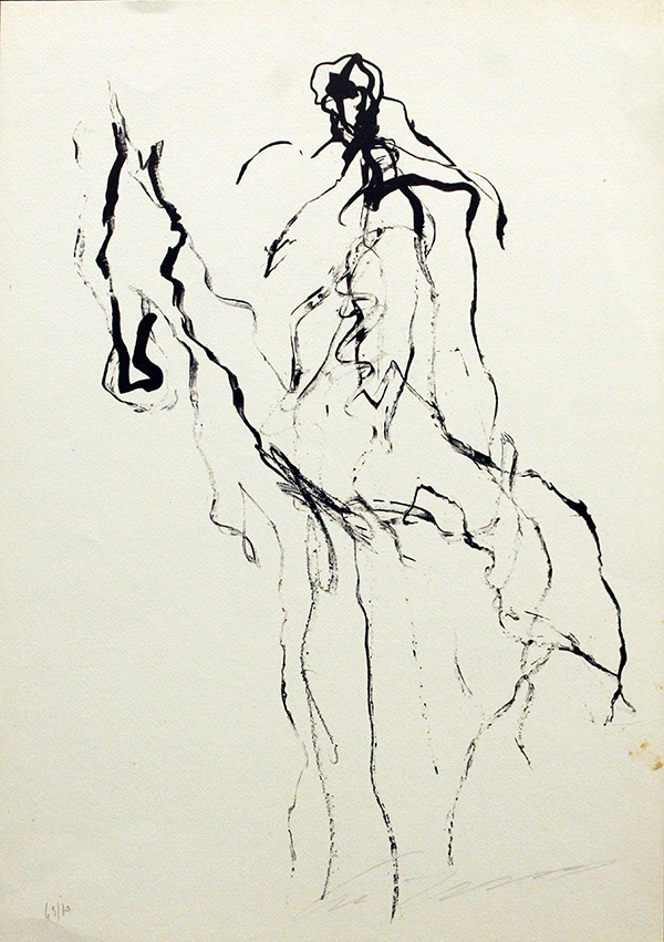 ERNESTO TRECCANI, "Cavaliere a Cavallo", anni '70