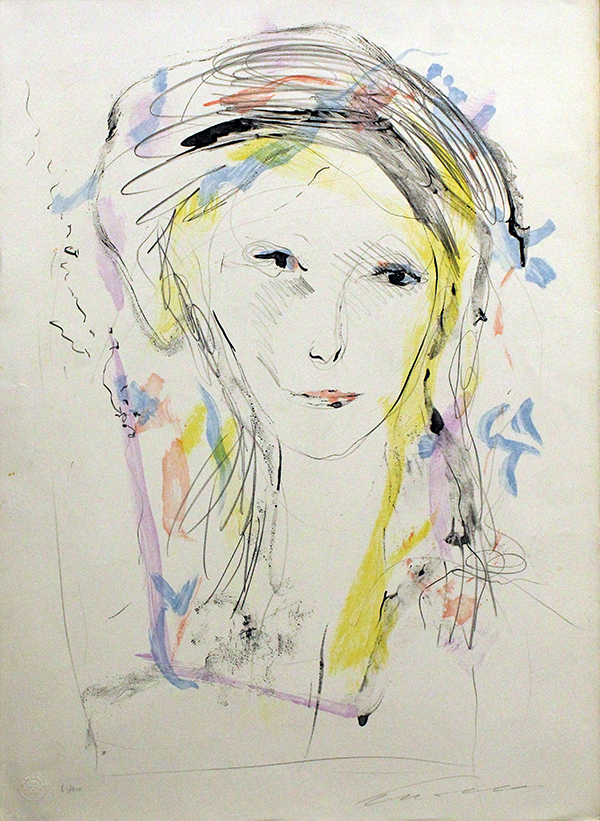 ERNESTO TRECCANI, "Ritratto di donna ", anni '70