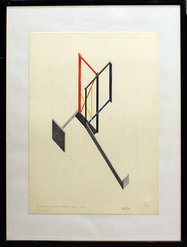 GIANFRANCO PARDI, "Progetto per grande scultura in legno dipinto", 1983