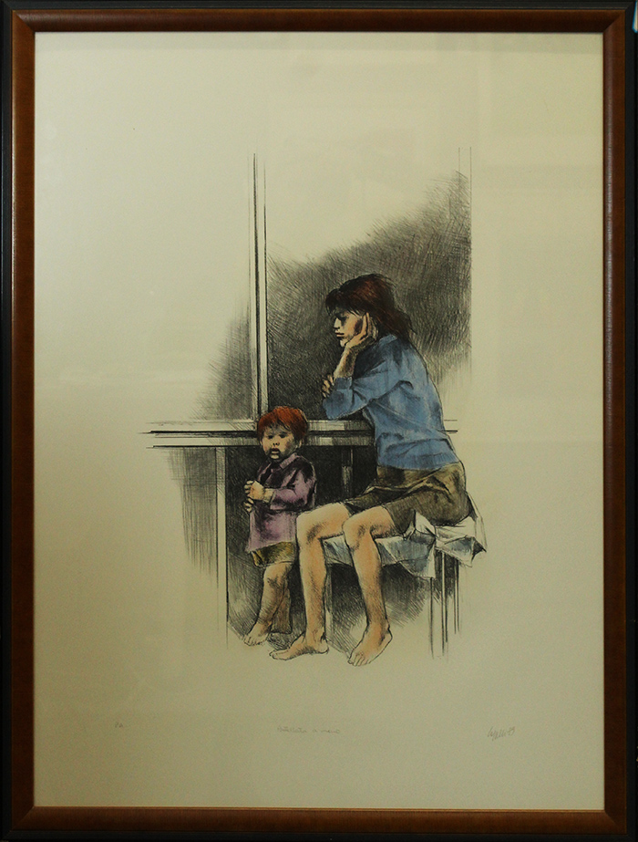 GIOVANNI CAPPELLI, "INTERNO CON DUE FIGURE", 1989.