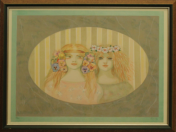 FELICITA FRAI, "Gemelle fiorite", 1990