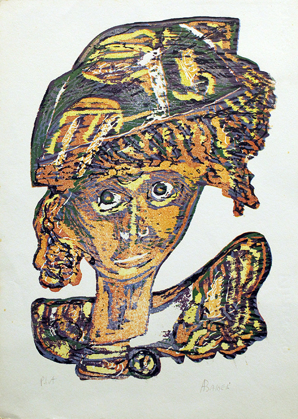 ANTONIO BARBERI, "Volto", anni 90' circa