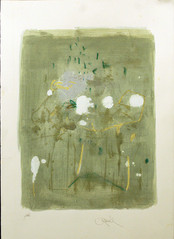 FIRMA ILLEGGIBILE, "Paesaggio astratto", anni 70