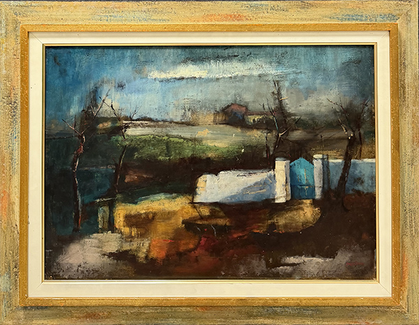 PIERO GARINO, "Paesaggio", 1956