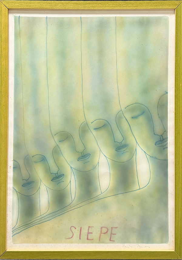 PAOLO PASOTTO, "Siepe", 1974