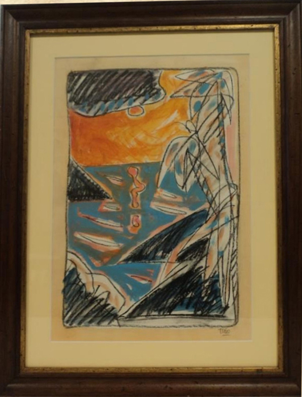 TOGO (ENZO MIGNECO), "Palma al tramonto"