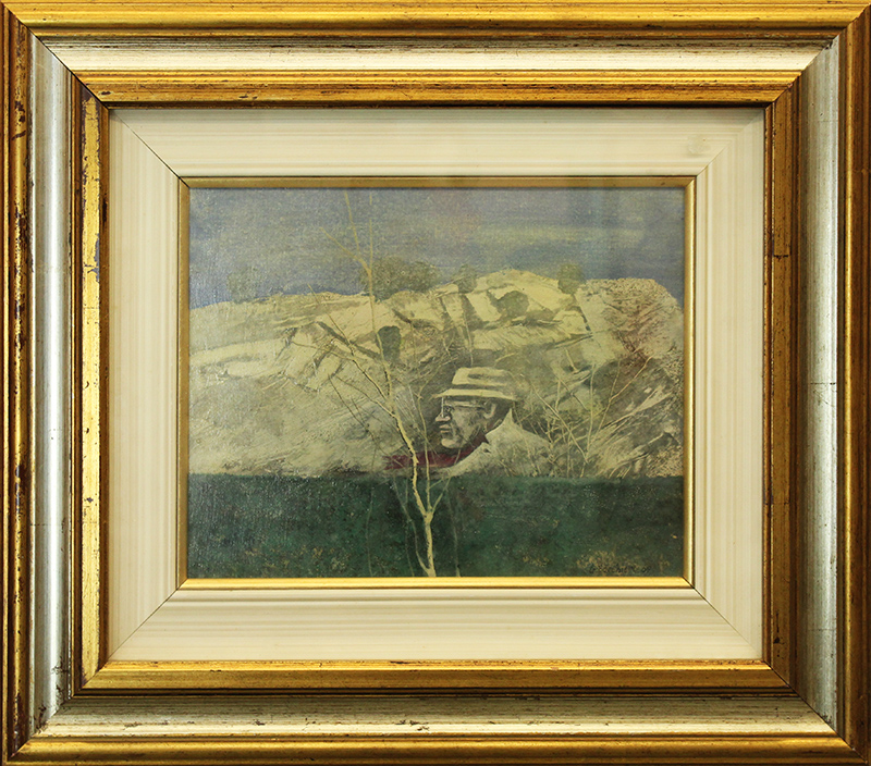 GIUSEPPE BANCHIERI, "Figura nel paesaggio", gennaio 1969