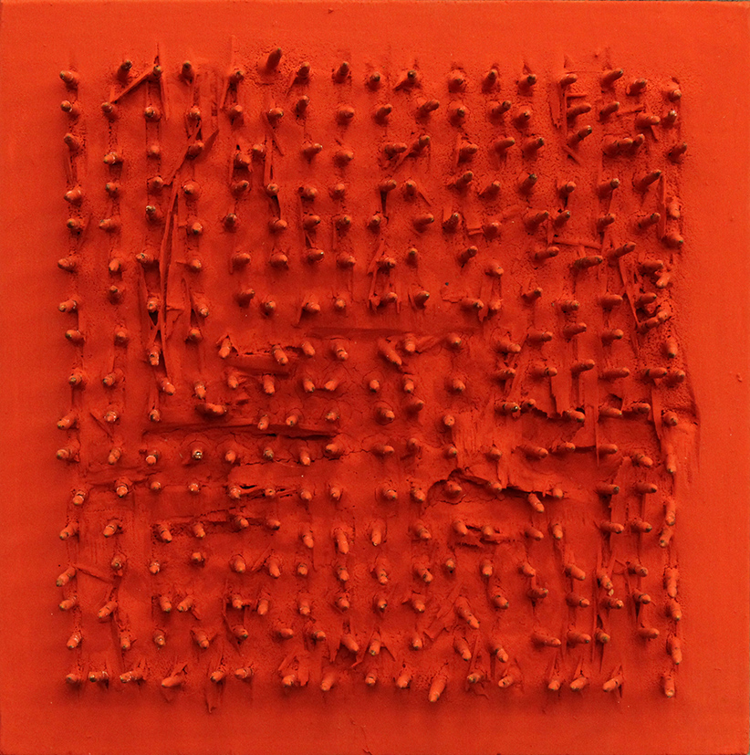 BERNARD AUBERTIN, "Tableau Clous", 1970