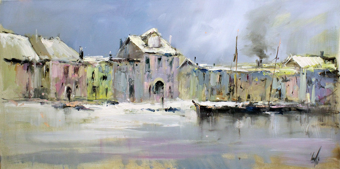 RENZO PICCOLI, "Veduta sul mare", anni '80