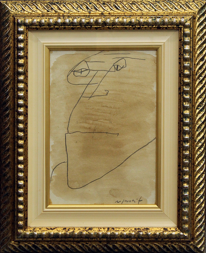 FRANCO ROGNONI, "Testa uomo", anni '80