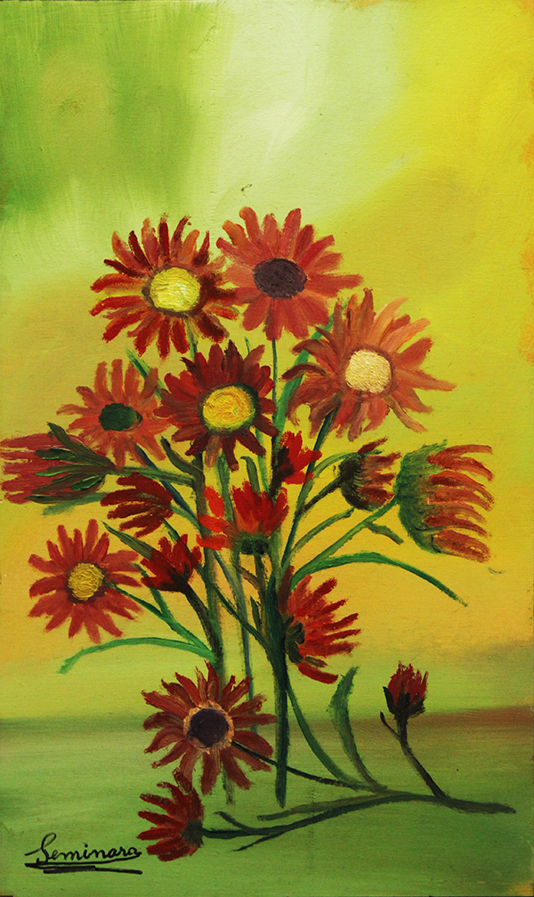 R. SEMINARA "Fiori surreali", anni 80