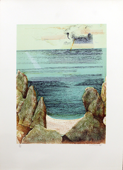 GIUSEPPE MARTINELLI " Veduta Marina", anno 1985