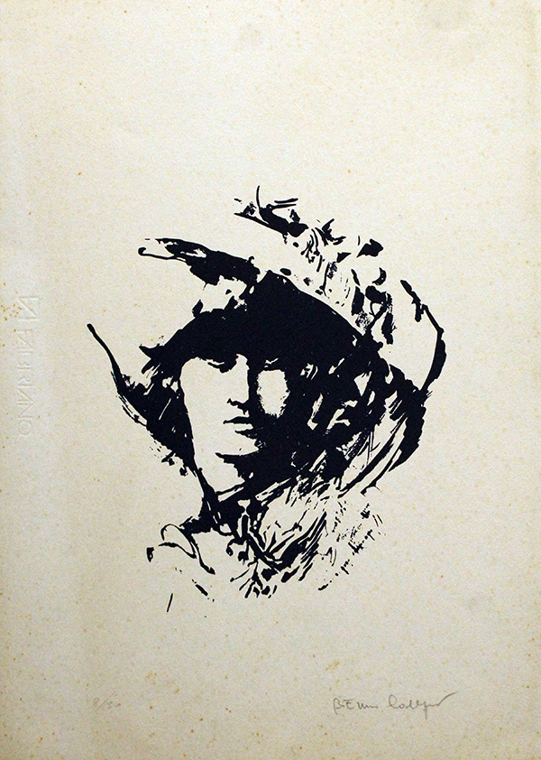 EMIRO CALLEGARI, "Ritratto", anni '80 circa