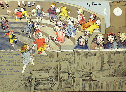 L. MARCHETTI, "TG L'UNA", anni '80