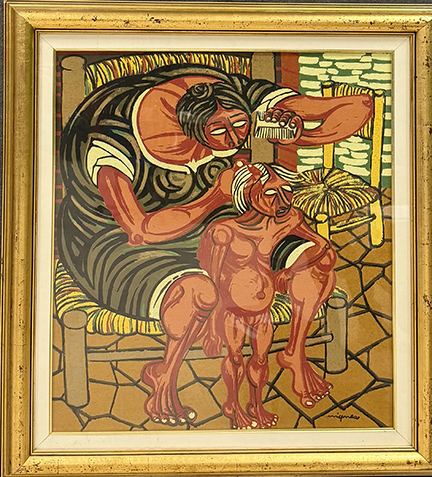 GIUSEPPE MIGNECO, "La pettinatrice"