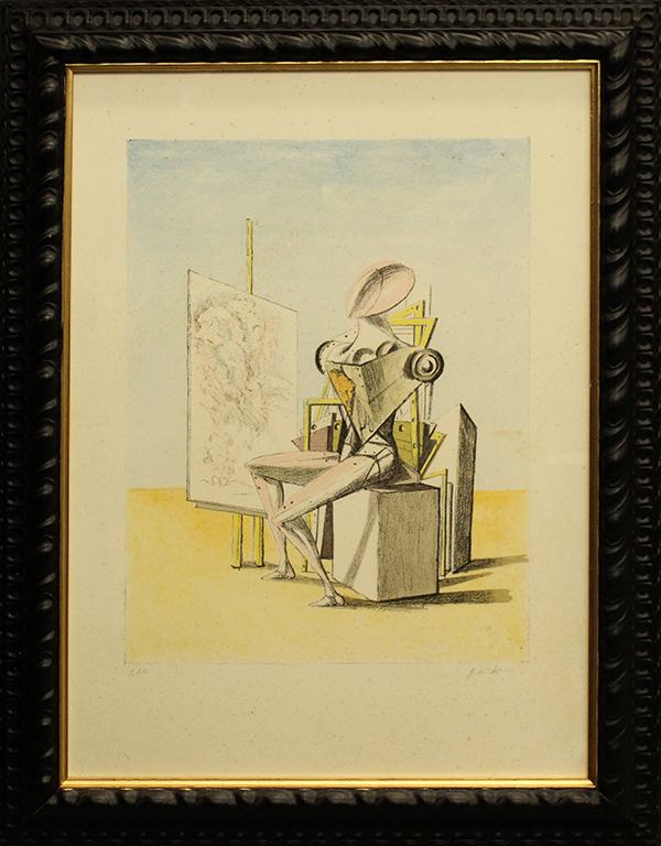 GIORGIO DE CHIRICO, "Il pittore", 1973