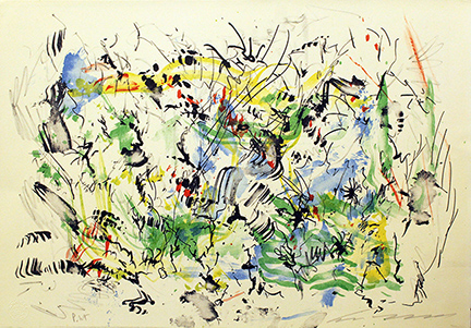 ERNESTO TRECCANI, "Astratto", anni '80