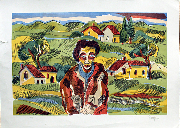 SERAFINI GIUSEPPE "Paesaggio" anni 80' circa