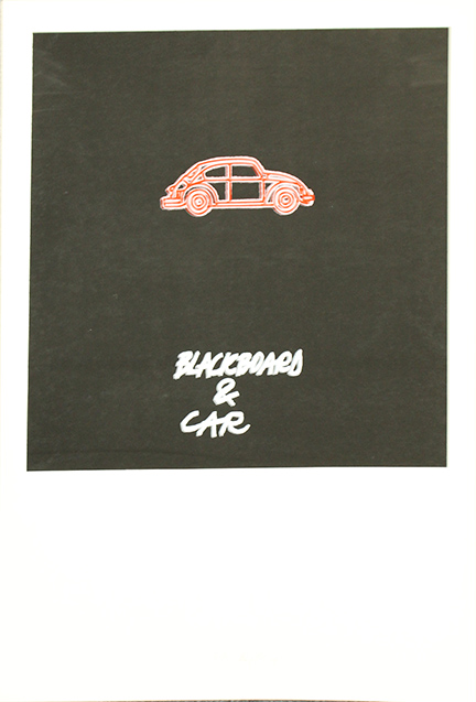 FABIO DE POLI, Blackboard & car, 1976