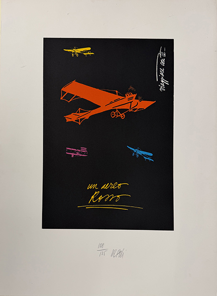 FABIO DE POLI, "Un aereo rosso"