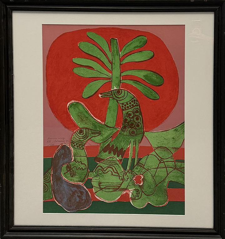 GUILLAUME CORNEILLE, "Aurora rossa", 1972