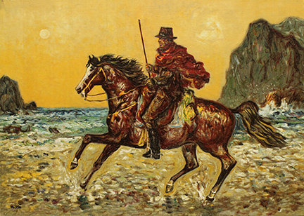 GIOVAN FRANCESCO GONZAGA, "Buttero in spiaggia"