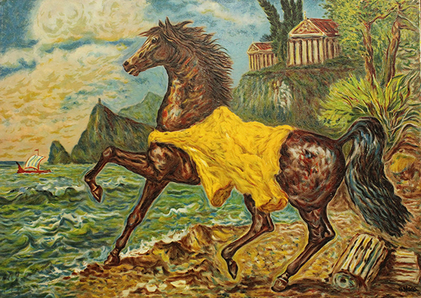 GIOVAN FRANCESCO GONZAGA, "Cavallo con manto giallo"